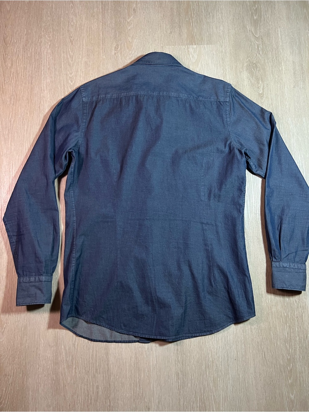 Massimo Dutti Men's “Indigo Shirt” Button-Up Minimalist Dress Shirt - Picture 7 of 8